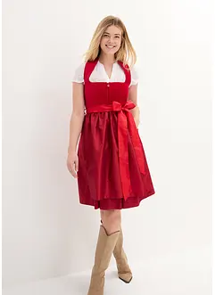 Mellanlång dirndl med sammet (2 delar), bonprix