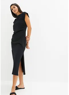 Jerseyklänning i bomull med stretch, bonprix