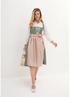 Mellanlång dirndl med förkläde (2 delar), bonprix