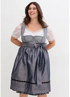 Dirndl i jacquard med förkläde (2 delar), bonprix