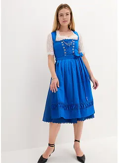 Dirndl med broderat satinförkläde (2 delar), bonprix