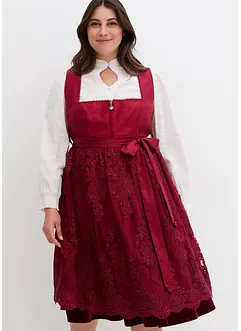 Dirndl med broderat förkläde (2 delar), bonprix