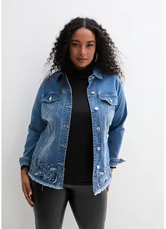 Jeansjacka med broderi, bonprix