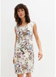 Fodralklänning i satin av bomullsblandning, bonprix