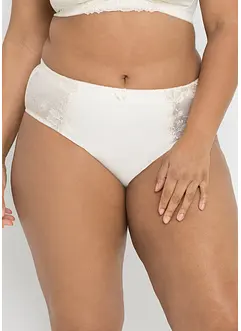 Formande trosa med broderi (2-pack), bonprix