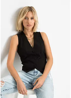 Väst i stadig interlock, bonprix