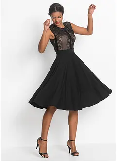 Klänning med spets, bonprix