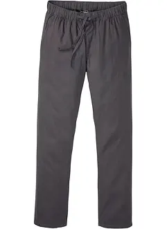Dra på-chinos med linneandel, normal passform, raka ben, bonprix