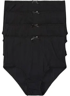 Midjetrosa i tunn bomull (4-pack), bonprix