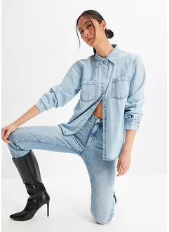 Jeansskjorta i oversizemodell, bonprix