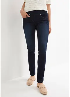 Straight Jeans Mid Waist, Super Stretch med bekväm midja, bonprix