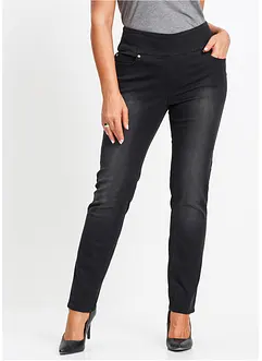 Straight Jeans Mid Waist, Super Stretch med bekväm midja, bonprix
