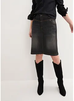 Stretchig jeanskjol, bonprix