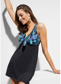 Lång tankiniöverdel med breda axelband, bonprix