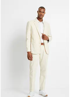 Kostym i linneblandning (2 delar): kavaj och byxa, normal passform, bonprix