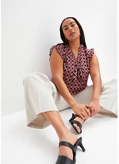 Mönstrad blustopp, bonprix