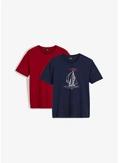 T-shirt i ekologisk bomull (2-pack), bonprix