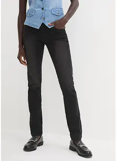 Straight Jeans Mid Waist, Super Stretch med bekväm midja, bonprix