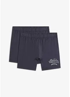 Långa boxershorts med ekologisk bomull (2-pack), bonprix
