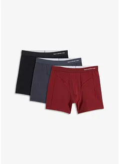 Medellånga boxershorts i ekologisk bomull (3-pack), bonprix