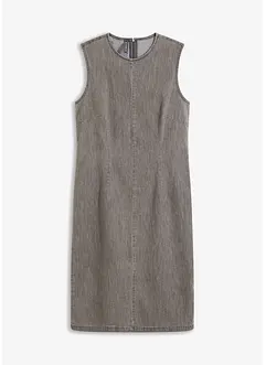 Knälång jeansklänning, bonprix