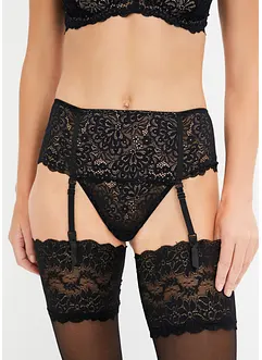 Midjestringtrosa med avtagbara strumpeband, bonprix