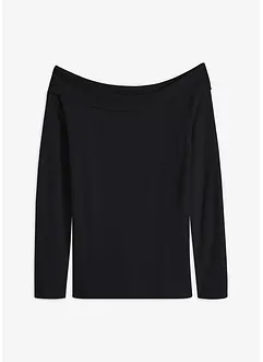 Ribbstickad tröja med singoallaringning, bonprix