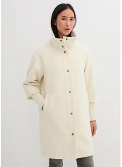 Kort kappa med yllelook, bonprix