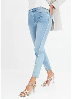 Skinny Jeans med strassapplikation, bonprix