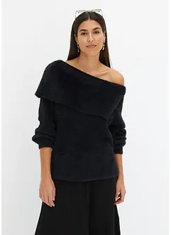 Asymmetrisk off shoulder-tröja, RAINBOW