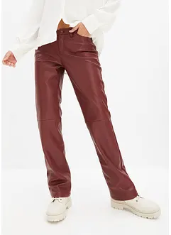 Byxa i skinnimitation, Mid Waist, bonprix