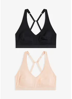 Bralette utan bygel (2-pack), bonprix