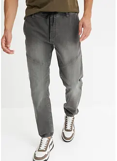 Dra-på jeans, regular fit, raka ben, bonprix