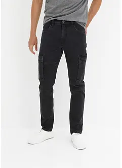 Slim Fit Stretch Cargo Jeans Straight, bonprix