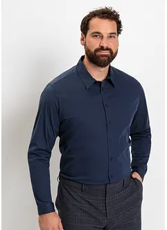 Långärmad stretchig skjorta, Slim Fit (2-pack), bonprix