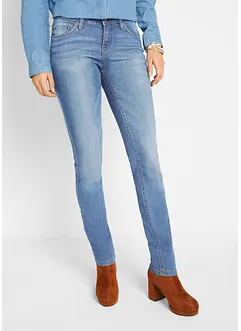 Stretchiga skinny-jeans med medelhög midja, bonprix