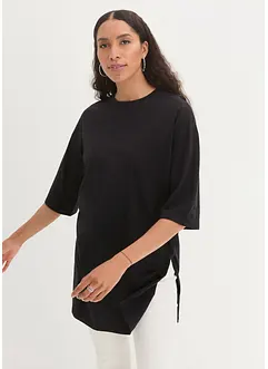 Longshirt i oversizemodell med slits i sidan, bonprix