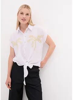 Blus med brodyr, bonprix