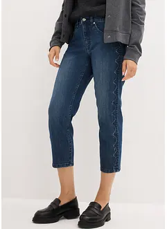 Caprijeans med prydnadskviltning, bonprix