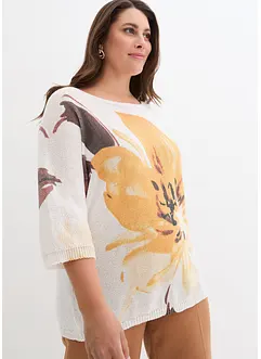 Tröja med blommotiv, bonprix