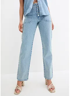 Straight Stretch Jeans Mid Waist, bonprix