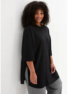 Longshirt i oversizemodell med slits i sidan, bonprix