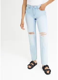 Straight Jeans med destroyed-effekt, bonprix