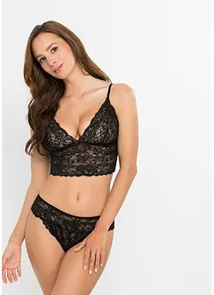 BH-topp och stringtrosa ouvert (2 delar), bonprix