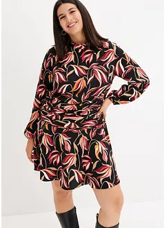 Draperad miniklänning, bonprix