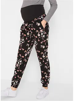 Mammabyxa i luftig viskos, Loose Fit, bonprix