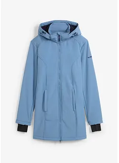 Lång funktionsjacka i softshell med teddyfleece, bonprix