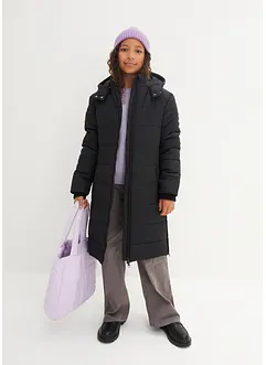 Kviltad kappa med avtagbar huva, bonprix