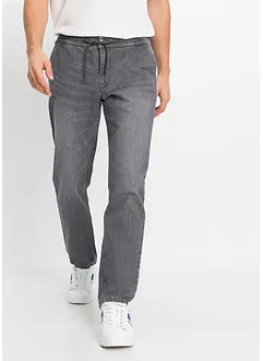 Dra på-jeans, Regular Fit, Straight, bonprix