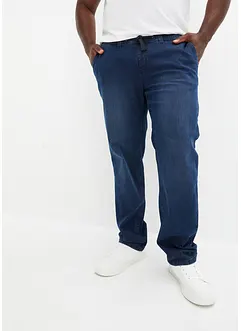 Dra på-jeans med bekvämt snitt, Regular Fit, Straight, bonprix